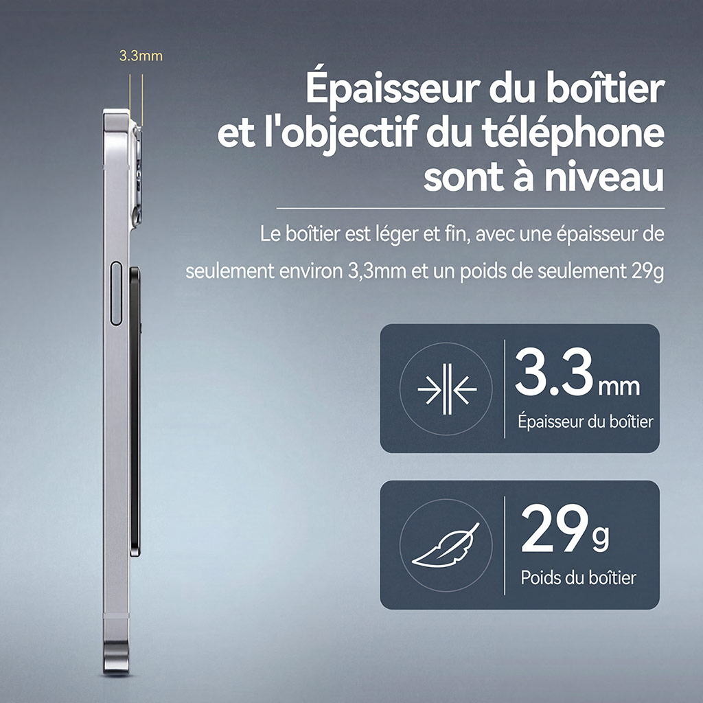 Enregistreur 3,3mm seulement